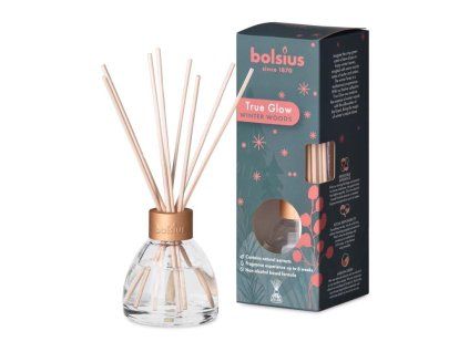 Bolsius True Glow Diffuser Winterwoods 45ml + geurstokjes