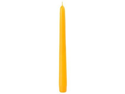 Emocio kaars Classic kegelvormig geel 22x240mm