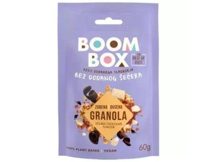 Boom Box granola dubbele chocolade 60 g