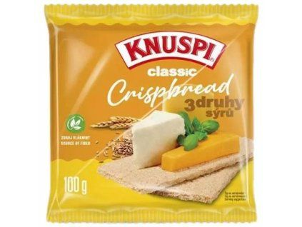 Knuspi knäckebröd 3x kaas 100g