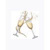 Servetten 25 x 25 cm champagnekleur 20 stuks