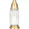 Bispol kaarsen, begraafplaats, glas, wit, 1007, 70 g