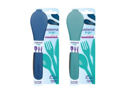 Комплект прибори за хранене Sistema To Go, микс от цветове