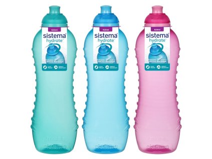 Бутилка Sistema Hydrate Squeeze Twist n Sip 620 мл, микс от цветове