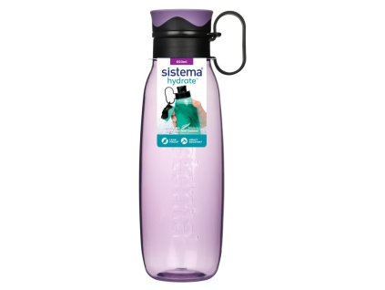 Бутилка Sistema Tritan с каишка Hydrate Traverse Flip Top 650 мл, лилава