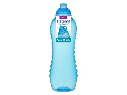 Бутилка Sistema Hydrate Squeeze Twist n Sip 620 мл, синя