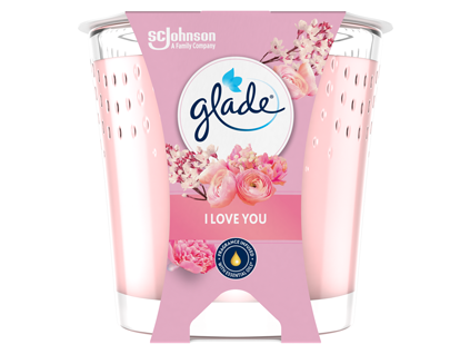 Свещ Glade 112 г Обичам те