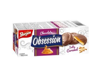 Бисквитки Bergen Obsession със солен карамел 128 г