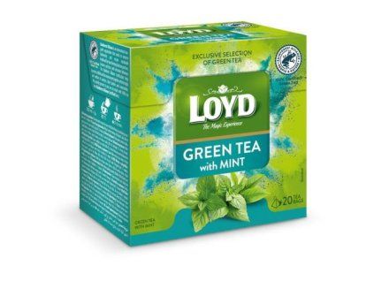 Пирамидален зелен чай Loyd с мента 30 г