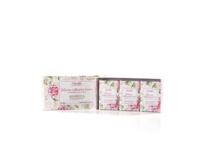 ITERITALIA Herbal Soap Gift Set - Hydrangea and White Moss, 3x125 g