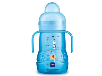 MAM TRAINER+ 220ml 4+, blue