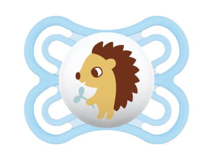 MAM PACIFIER PERFECT 0+, blue/hedgehog