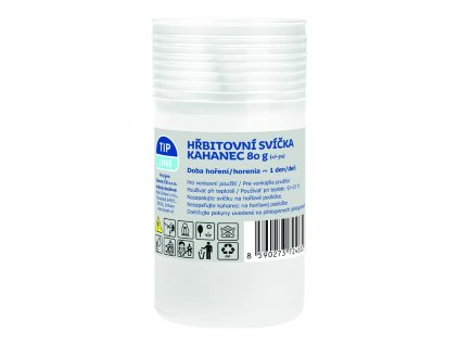 Tip Line paraffin candle 80g white