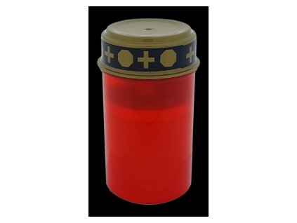 Cemetery candle LED red with timer
