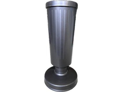 Madonna cemetery vase plastic with weight 30 cm - graphite