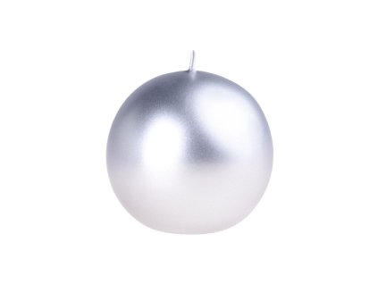 Emocio Sphere 56mm Metal silver candle