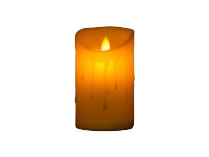 Emocio LED candle with dancing flame cream 75x125 mm