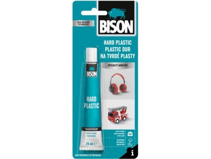 BISON transparent adhesive for hard plastics PLASTIC 25 ml