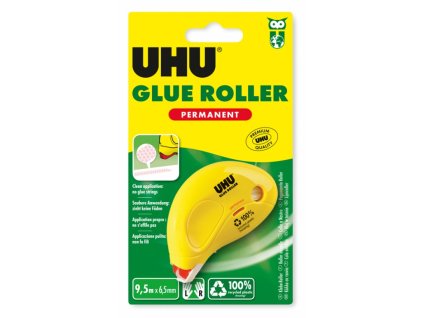 UHU glue in a roller Glue Roller Permanent 6.5 mm x 9.5 m