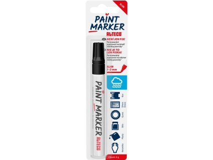 ALTECO permanent marker Paint Marker SLIM black