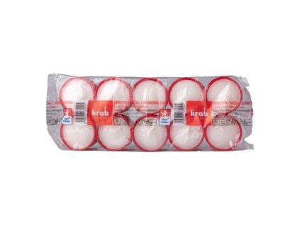 Illumination candle 32 g 9 hours 10 pcs red pressed