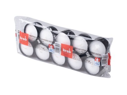 Illumination candle 32g 9h. 10pcs black pressed