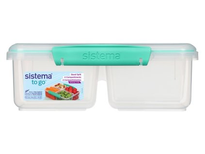 Sistema To Go Quad Split 1.7 l lunch box, mint