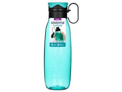 Sistema Tritan bottle with strap Hydrate Traverse Flip Top 650 ml, mint