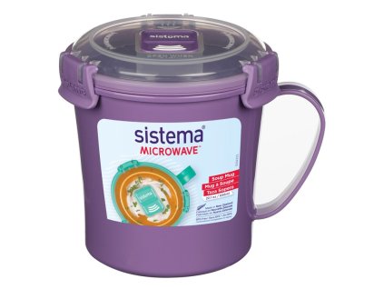 Sistema Microwave Soup mug 656 ml, purple