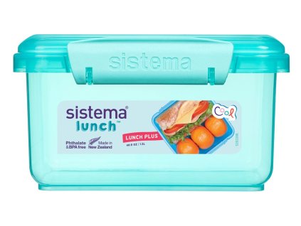 Sistema Divided Lunch Plus Snack Box 1.2 l, mint