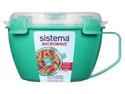 Sistema Microwave Noodle and Chips Container 940 ml, mint
