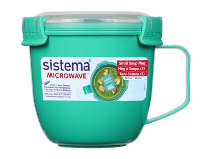 Sistema Microwave Small Soup Mug 565 ml, mint