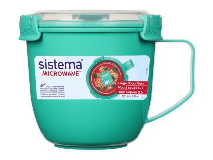 Sistema Microwave Large Soup Mug 900 ml, mint