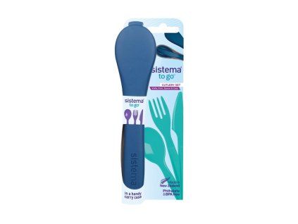 Sistema To Go Cutlery Set, blue