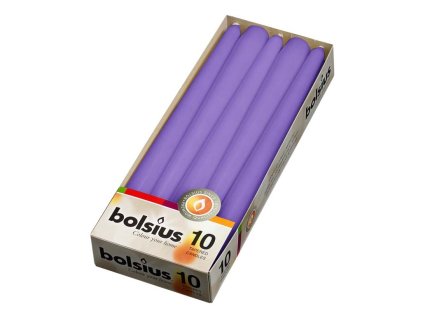 Bolsius conical candle purple RAL 24x245