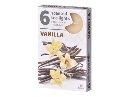 Scented tealights 6pcs, Vanilla