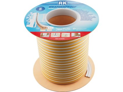 Window and door seals EPDM – E-profile, white 100 m