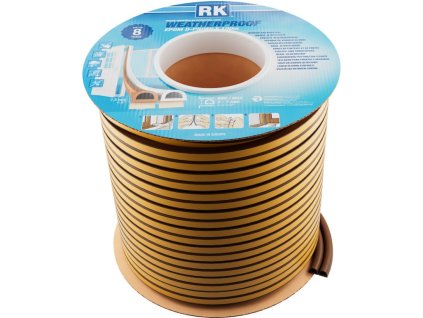 Window and door seals EPDM – D-profile, brown 100 m