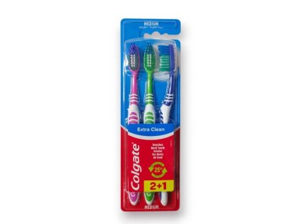 Colgate Extra Clean toothbrush 3pcs Medium Pcs