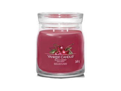 YANKEE CANDLE BLACK CHERRY SIGNATURE MEDIUM