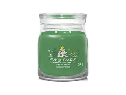 YANKEE CANDLE SHIMMERING CHRISTMAS TREE SIGNATURE MEDIUM