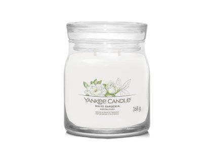 YANKEE CANDLE WHITE GARDENIA SIGNATURE MEDIUM