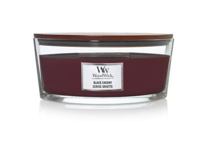 WoodWick Black Cherry candle boat