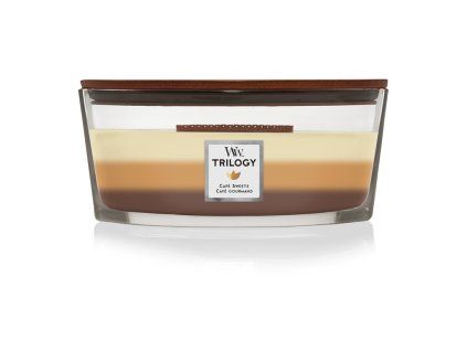 Woodwick Trilogy Café Sweets candle boat