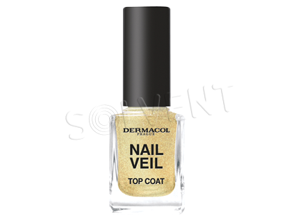 Dermacol decorative NAIL VEIL top coat Sparkling beach