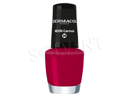Dermacol decorative nail polish Neon Carmen No. 38