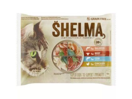 Shelma pocket mp chicken beef salmon cod @4x85g
