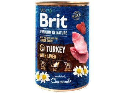 Brit Premium canned turkey with liver 400g