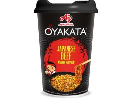 Oyakata instant noodles beef wasabi in a cup 93g