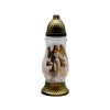 Cemetery glass lantern Madonna 28 cm – Angel, 24 h